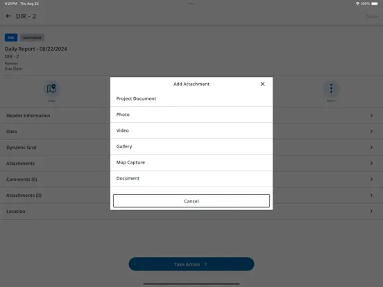 Trimble Unity Field iPad  Screenshots
