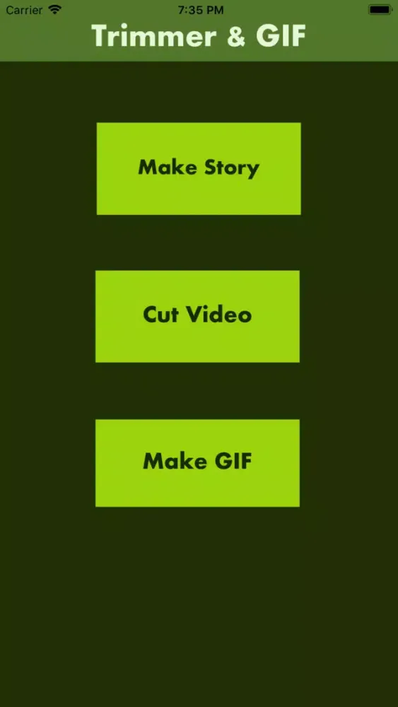 Capturas de tela do Trimmer And Gif Video