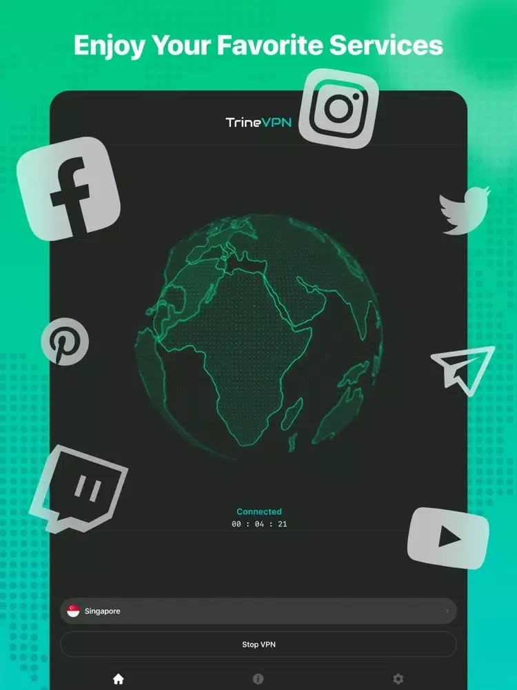 Captures d'écran de Trine VPN - Proxy Master iPad 