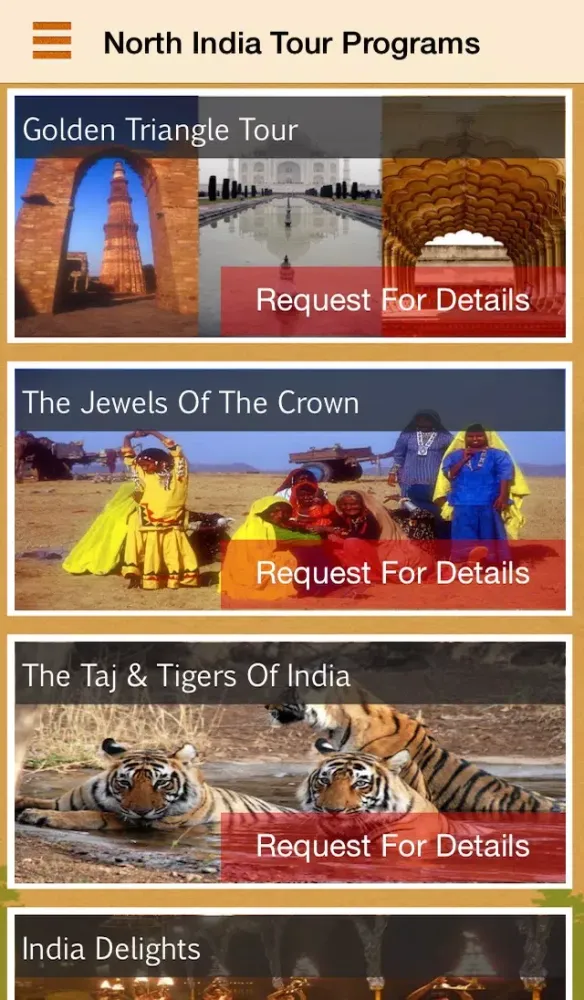 Captures d'écran de Trinetra Tours To India