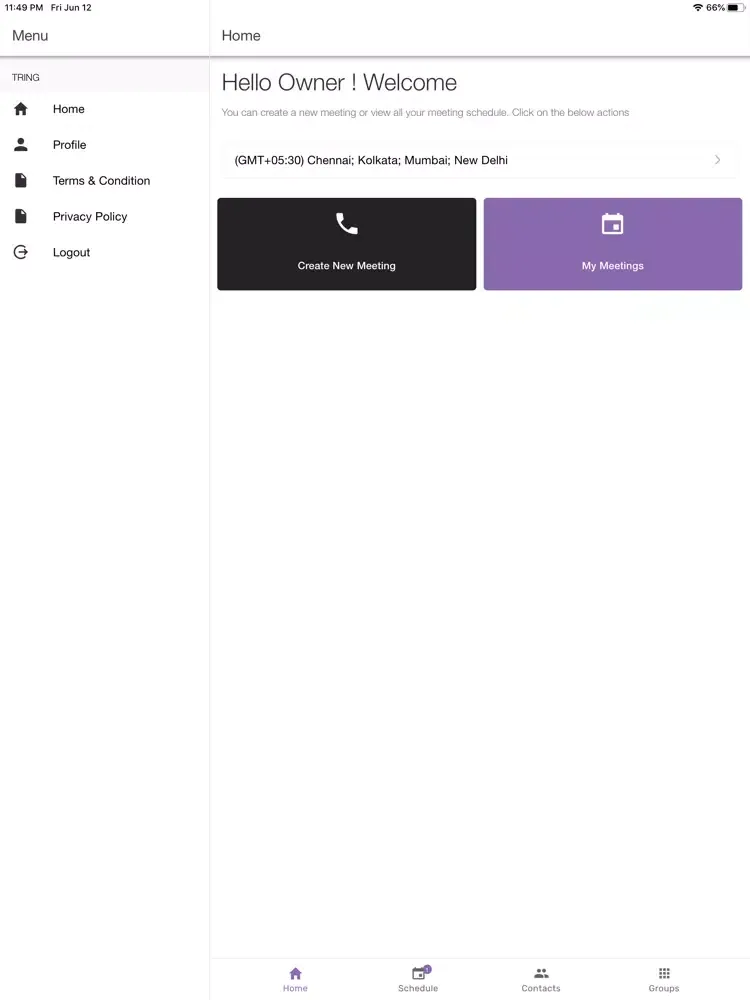 Zrzuty ekranu Tring.app iPad 