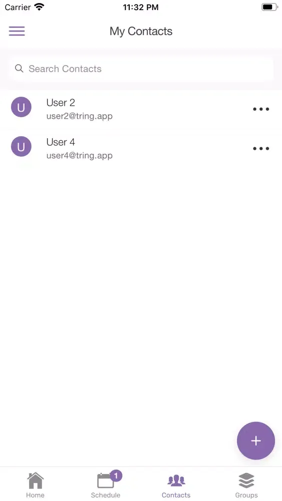 Zrzuty ekranu Tring.app