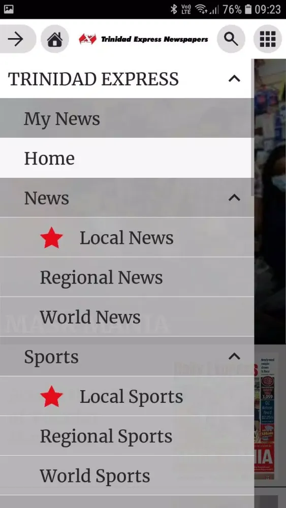Trinidad Express Newspapers Screenshots