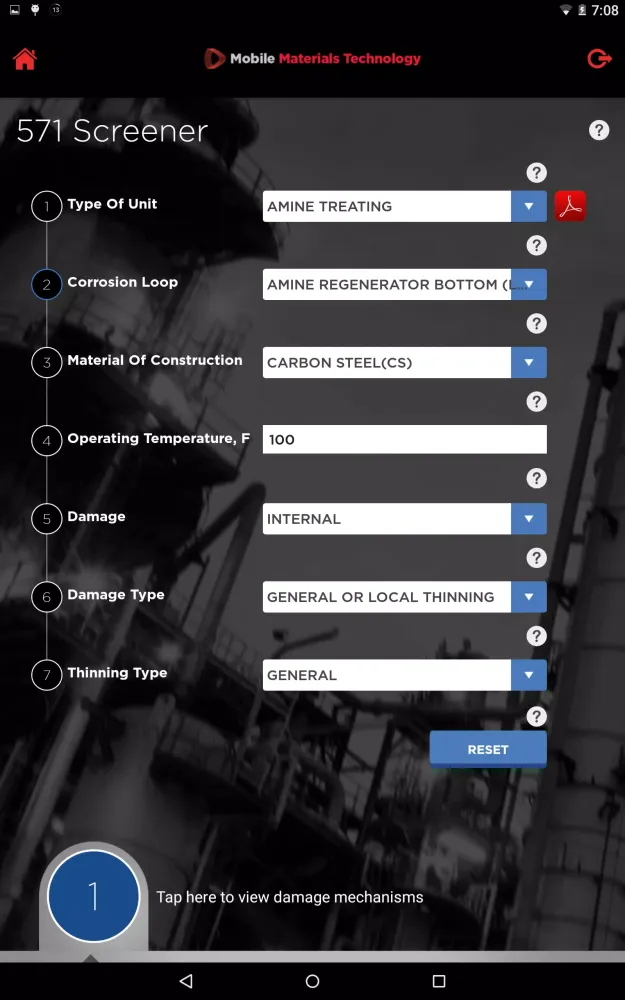 Mobile Materials Technology Ekran Görüntüleri