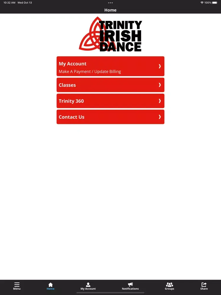 Ảnh chụp màn hình của Trinity Irish Dance iPad 