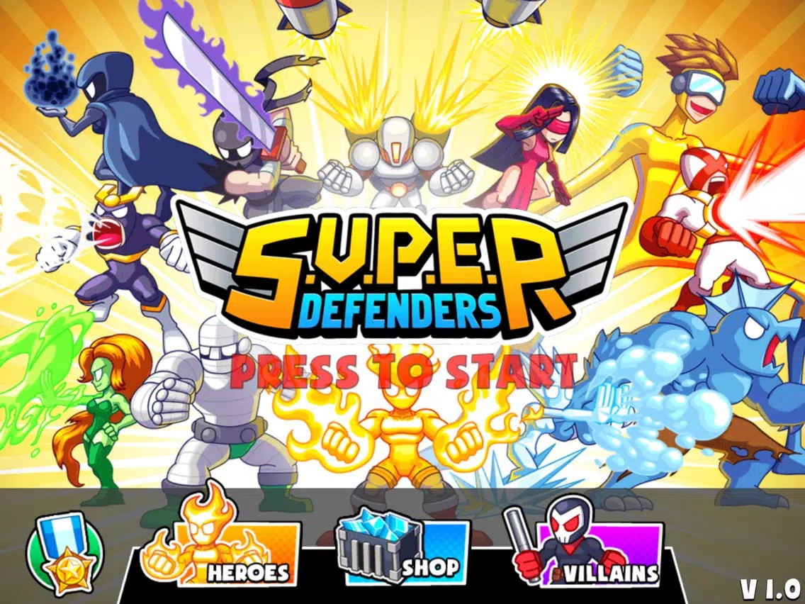 Tangkapan skrin S.U.P.E.R - Super Defenders iPad 
