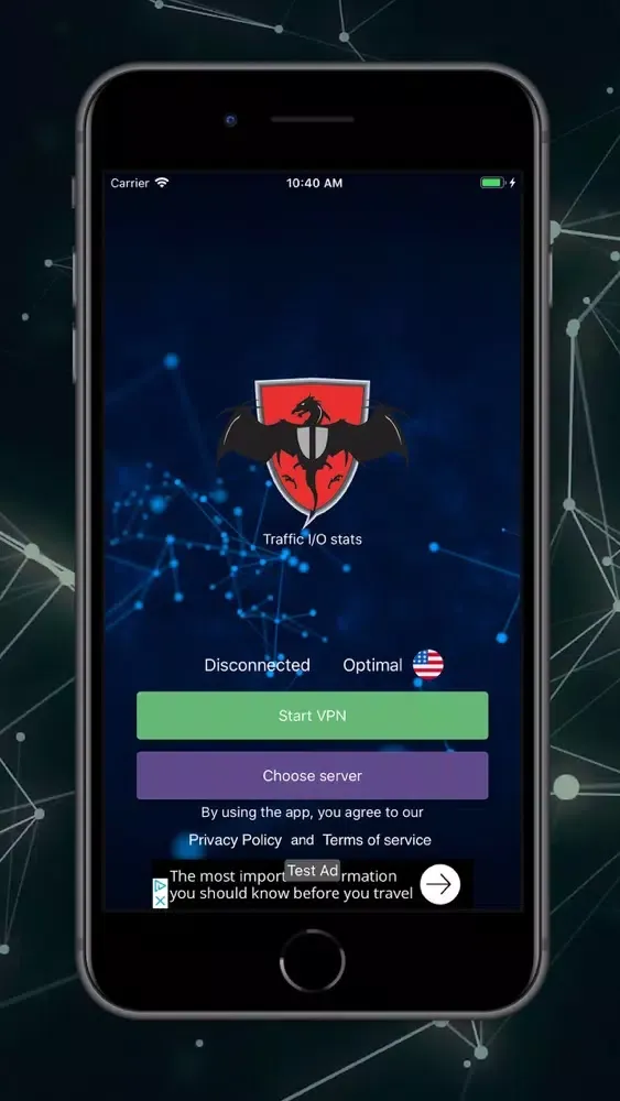 Captures d'écran de Dragon shield VPN
