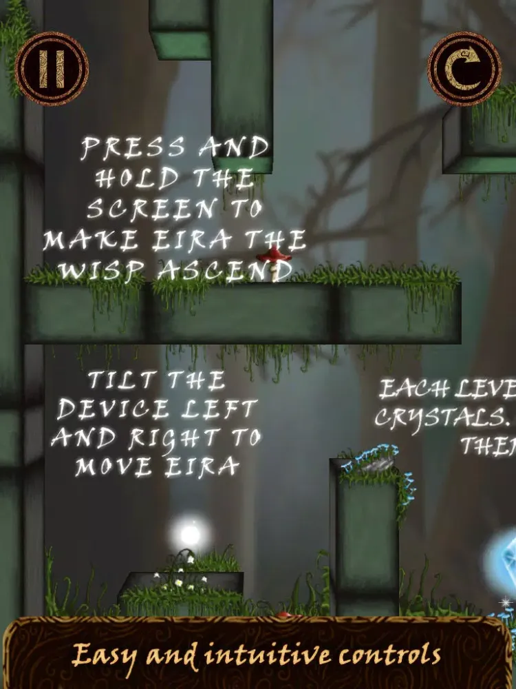 Wisp: Eira's tale - A casual and relaxing indie puzzle game inspired by nordic and celtic mythology iPad 应用截图