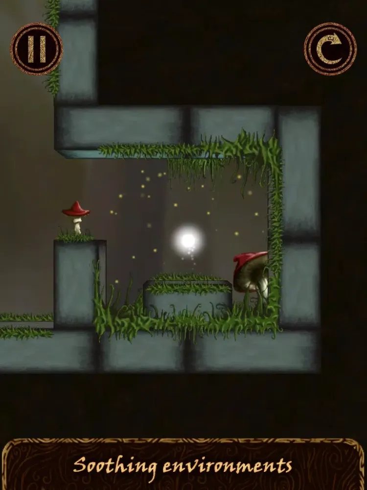 Wisp: Eira's tale - A casual and relaxing indie puzzle game inspired by nordic and celtic mythology iPad 应用截图
