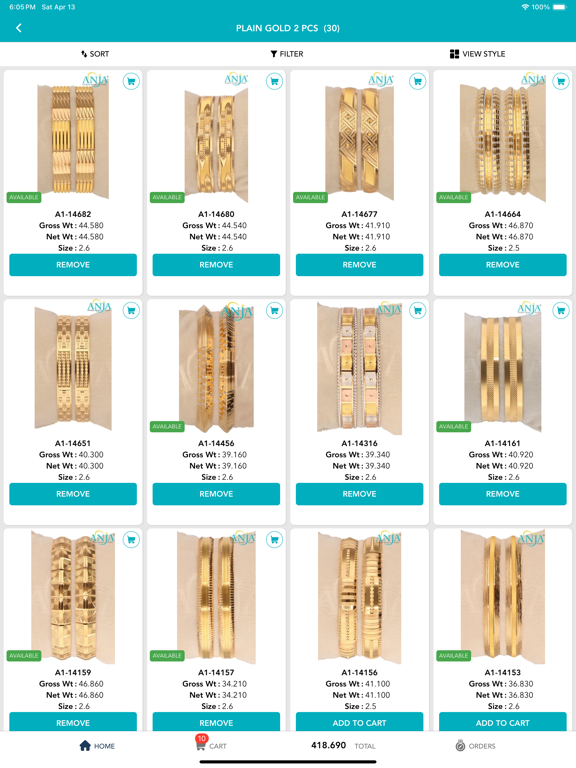 Tangkapan skrin Anja Jewels - Online iPad 