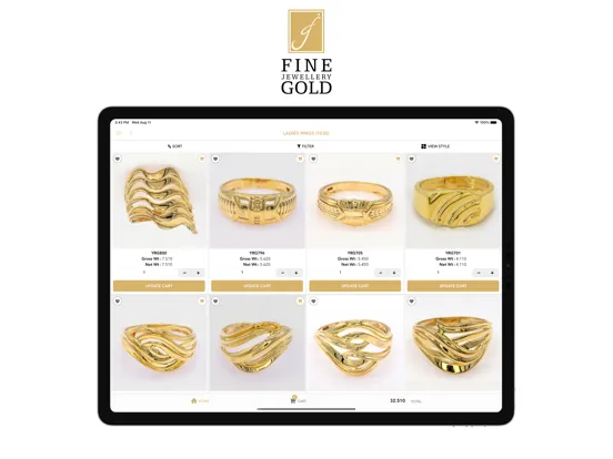 تصاویر Fine Jewellery Gold iPad 