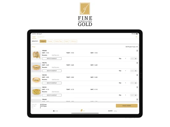 تصاویر Fine Jewellery Gold iPad 