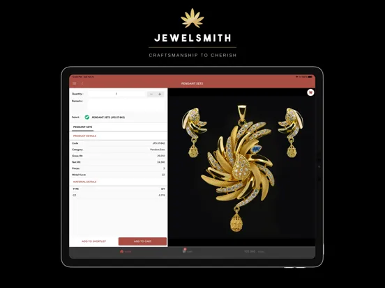 Ảnh chụp màn hình của JEWELSMITH INDIA iPad 