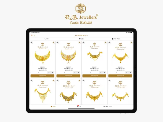 R.B. JEWELLERS - Online iPad  スクリーンショット