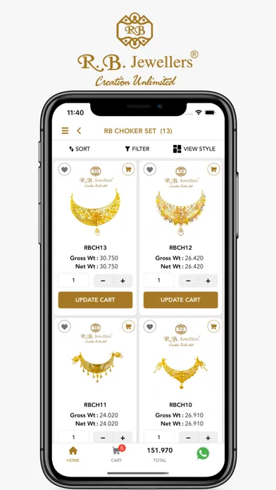 R.B. JEWELLERS - Online スクリーンショット