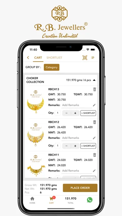 R.B. JEWELLERS - Online スクリーンショット