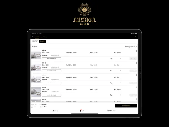 ภาพหน้าจอของ Ambica Gold iPad 
