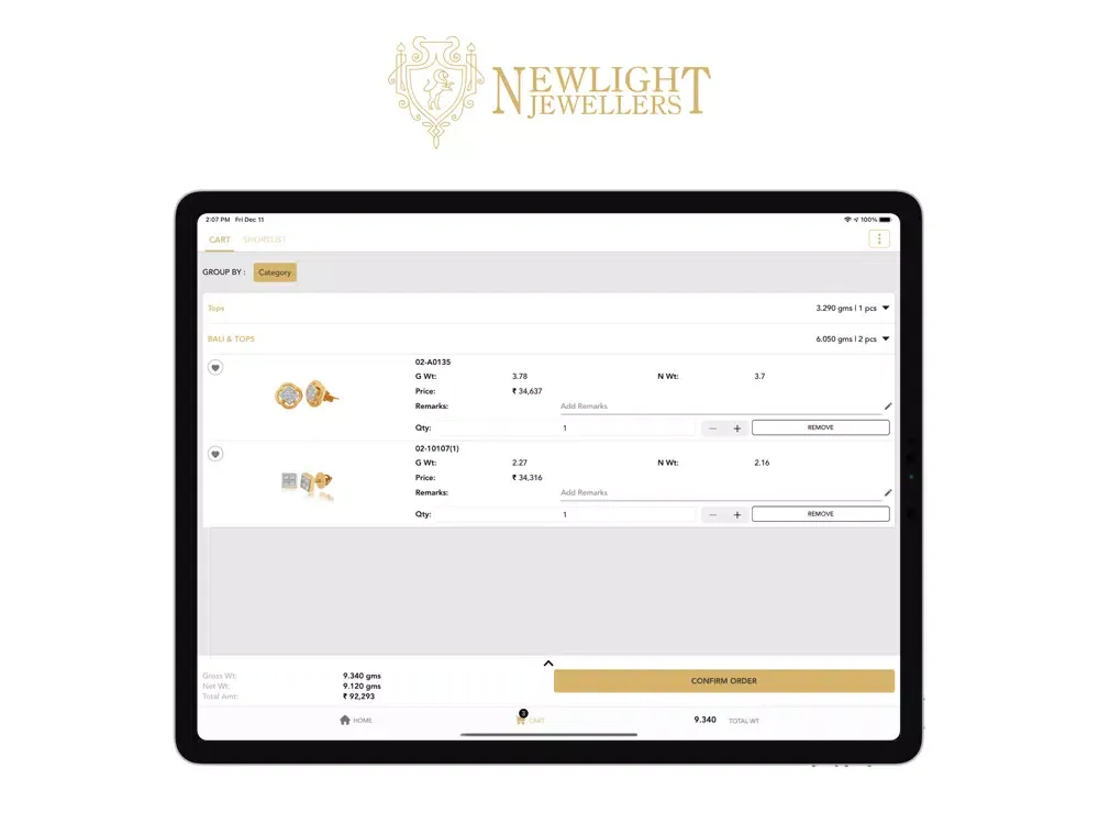 New Light Jewellers iPad 應用截圖