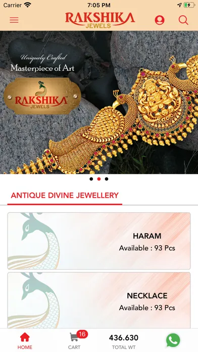 Ảnh chụp màn hình của Rakshika Jewels - Online
