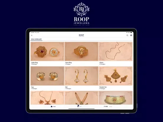 Roop Jewellers iPad 应用截图
