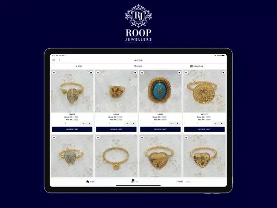 Roop Jewellers iPad 应用截图