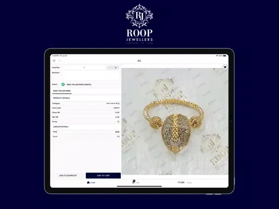 Roop Jewellers iPad 应用截图