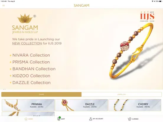 Capturas de pantalla de SANGAM JEWELS N GOLD LLP iPad 