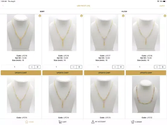 Capturas de pantalla de SANGAM JEWELS N GOLD LLP iPad 
