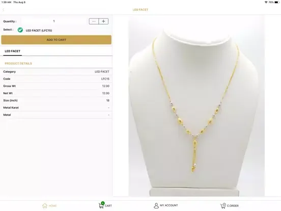 Capturas de pantalla de SANGAM JEWELS N GOLD LLP iPad 