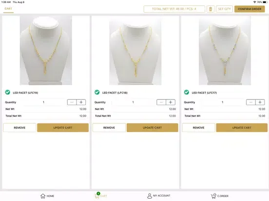 Capturas de pantalla de SANGAM JEWELS N GOLD LLP iPad 