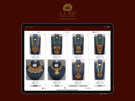 S.K. Seth Jewellers iPad  スクリーンショット