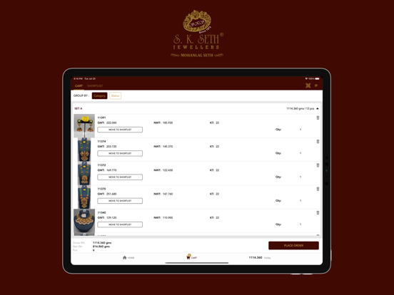 S.K. Seth Jewellers iPad  スクリーンショット