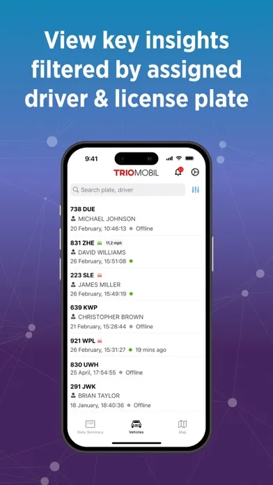 Trio Mobil Telematics स्क्रीनशॉट