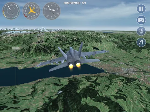 Airplane Fly the Swiss Alps Flight Simulator iPad  Screenshots