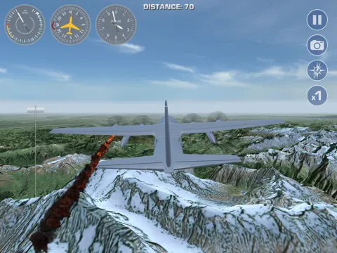 Airplane Fly the Swiss Alps Flight Simulator iPad  Screenshots