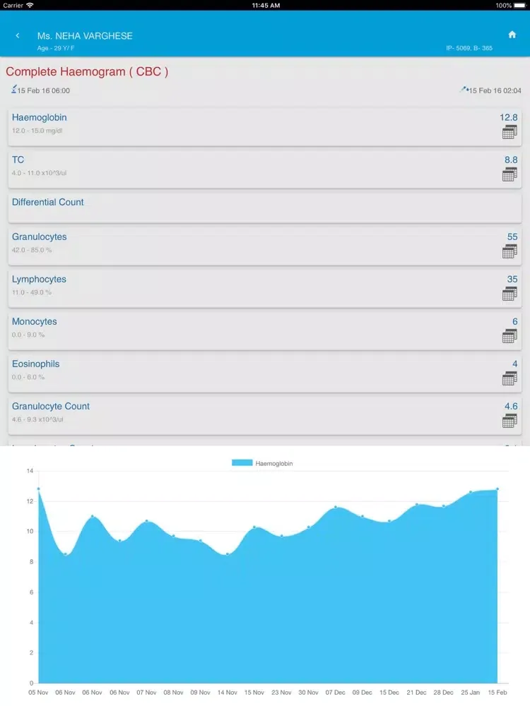Zrzuty ekranu HCS MobiHISTree iPad 