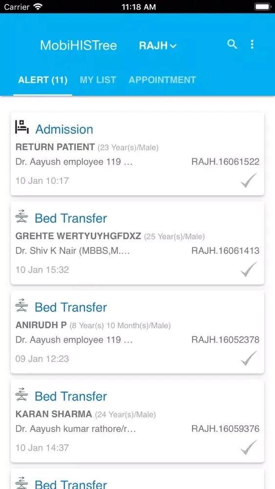 Zrzuty ekranu HCS MobiHISTree