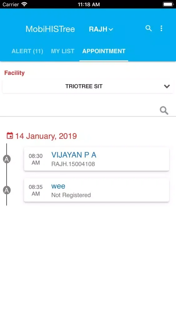 Zrzuty ekranu HCS MobiHISTree