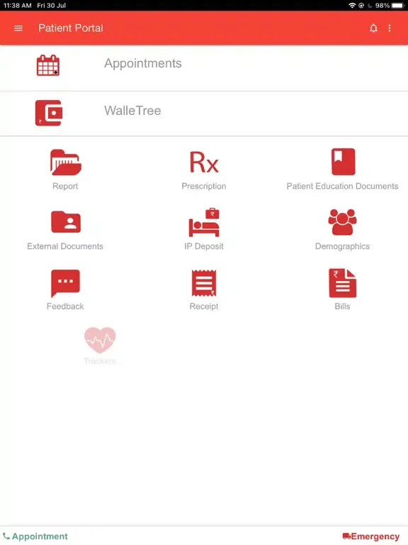 صور Sancheti Patient Portal iPad 