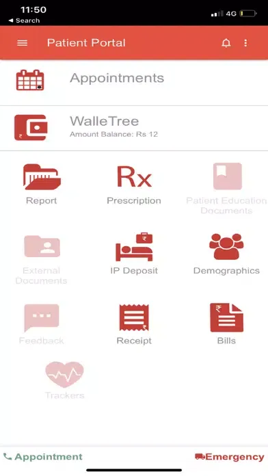 Patient Portal Rajagiri سکرین شاٹس