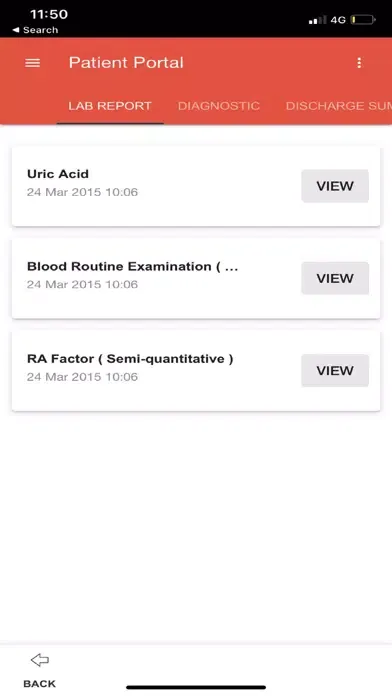 Patient Portal Rajagiri سکرین شاٹس