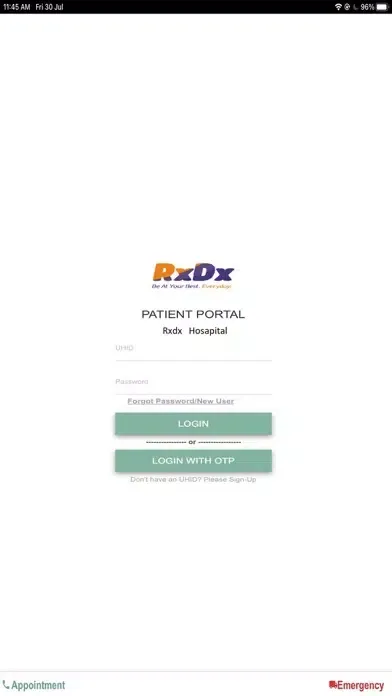 RxDx PatientPortal应用截图