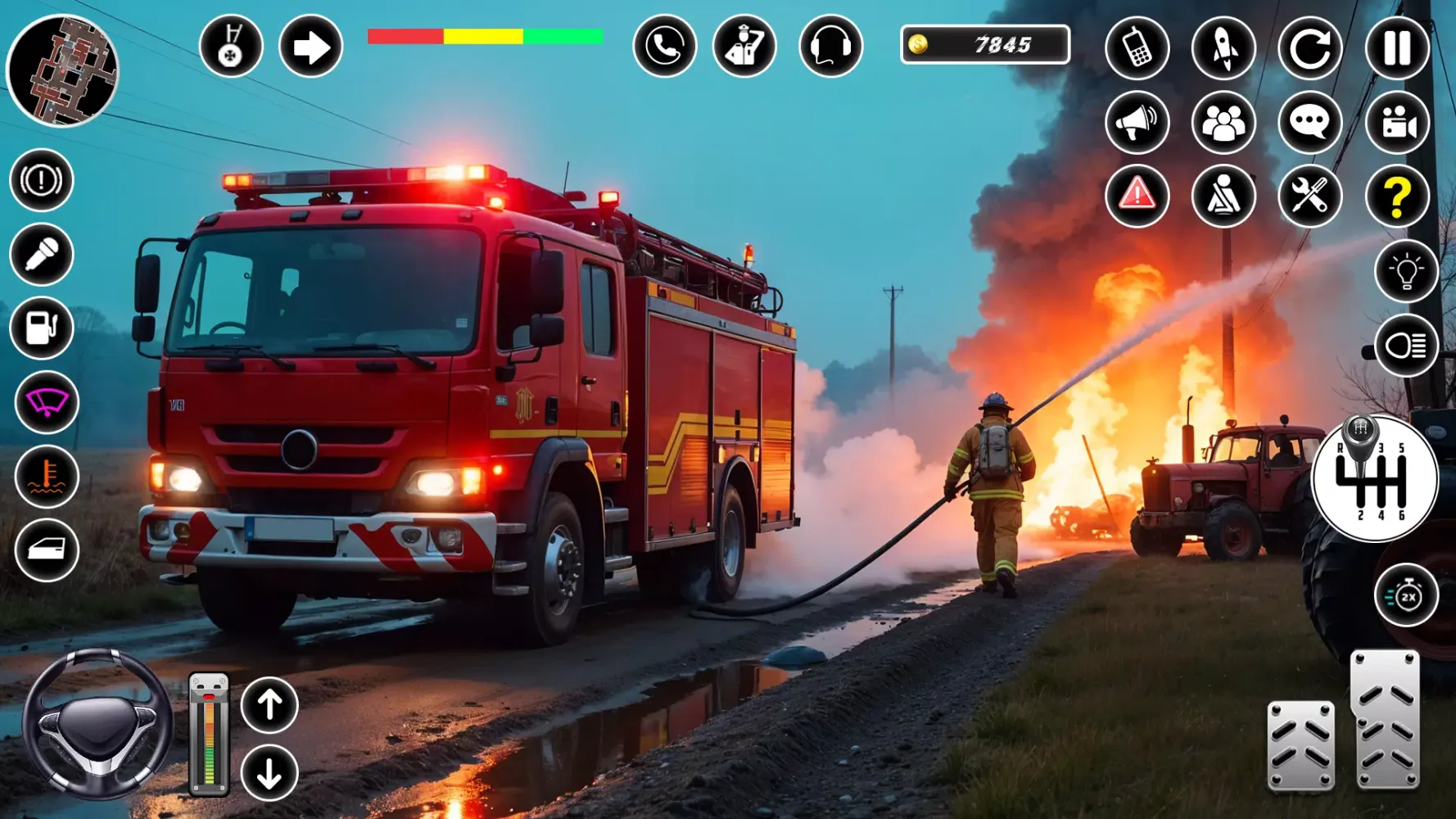Fire Rescue Truck Driving Screenshots