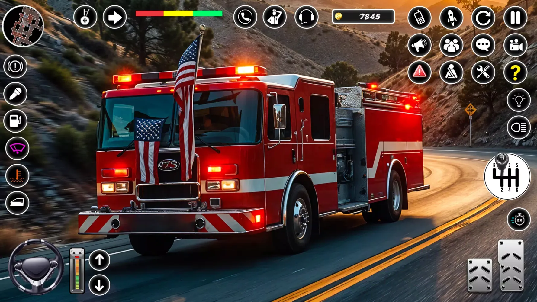 Fire Rescue Truck Driving Screenshots