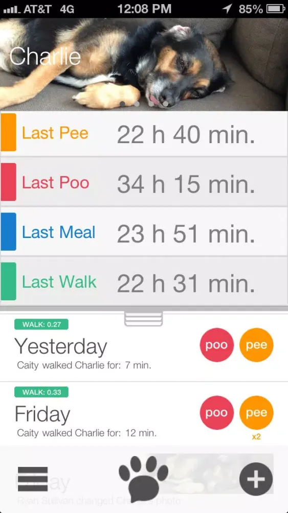 Paw Tracks - dog walking pet tracker for groups and friends應用截圖