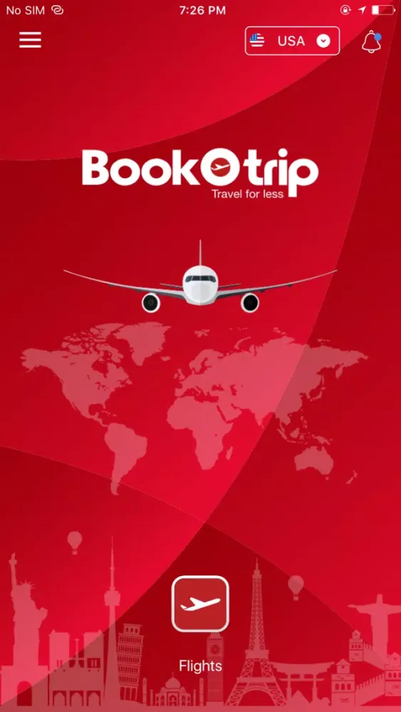 Ảnh chụp màn hình của BookOtrip: Flights & Vacations