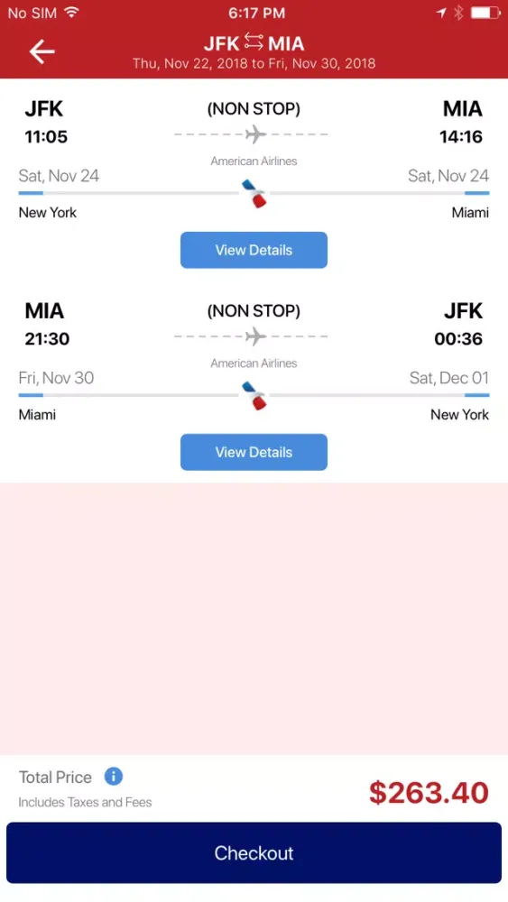 Ảnh chụp màn hình của BookOtrip: Flights & Vacations