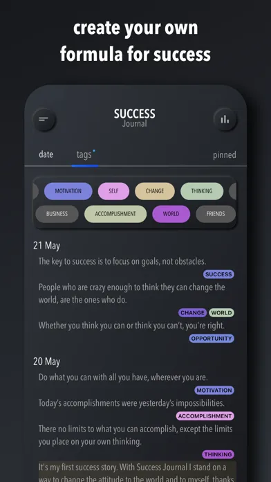 ภาพหน้าจอของ Success Journal ur Motivation
