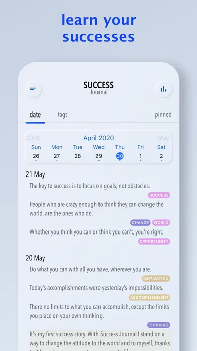 ภาพหน้าจอของ Success Journal ur Motivation