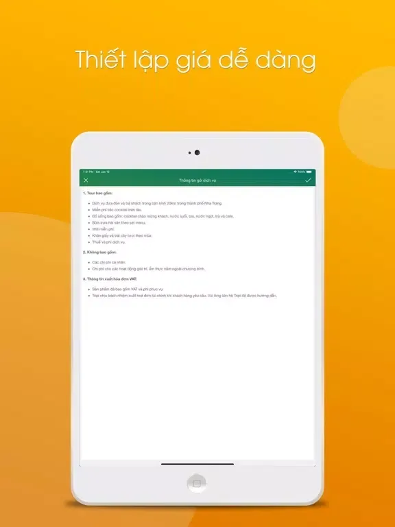 Tripi Supplier iPad  स्क्रीनशॉट